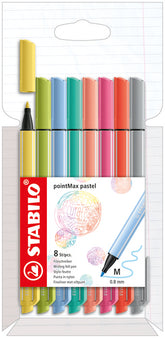 Rotulador Stabilo Pointmax 8 Colores Pasteles | Stabilo | Pack 1 Unidades